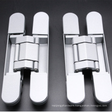 Smooth Right hand and left hand applicable Zinc alloy three direction adjustable concealed hinge